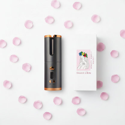 Sweet Glow Auto Curler Flat Lay